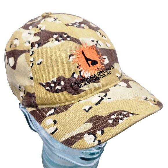 California Drilling And Blasting Co Inc Camouflage Flexfit Hat S-M - Picture 1 of 11